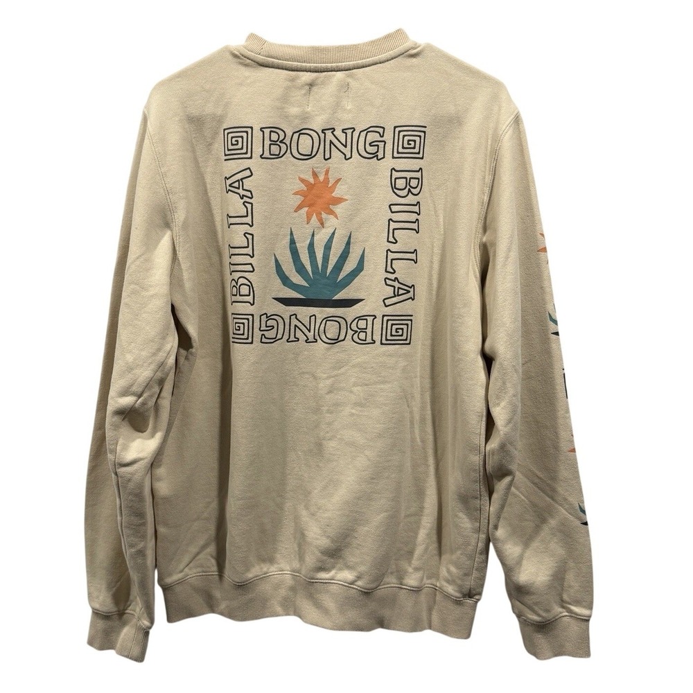Billabong Crew‎ Neck Short Sands Long Sleeve Sweatshirt Mens Surf Beachwear Med